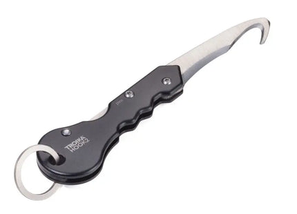 Schwarz-Silbernes Troika HOOK 2 Paketmesser - Multifunktional & Elegant, 100 Zeichen TK Gruppe® Grosshandel 