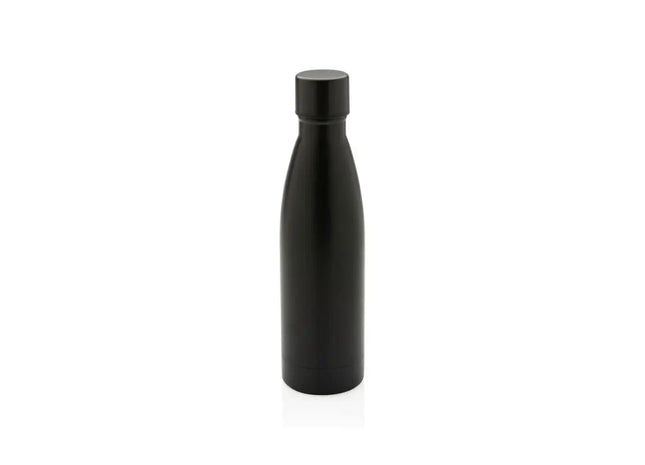 Schwarz Solid RCS 500ml Recycelte Vakuum-Edelstahlflasche TK Gruppe® Grosshandel 