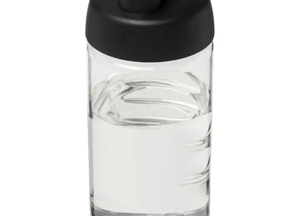 H2O Active Bop Sportflasche 500ml mit Klappdeckel - Transparent/Schwarz TK Gruppe® Grosshandel 