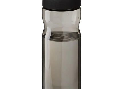 H2O Active Base Tritan™ 650ml, Sportflasche mit Klappdeckel - Kohle/Schwarz TK Gruppe® Grosshandel 