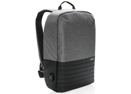 Swiss Peak RFID Anti-Diebstahl 15.6'' Laptoprucksack - Sicher & Stilvoll - Grau/Schwarz TK Gruppe® Grosshandel 