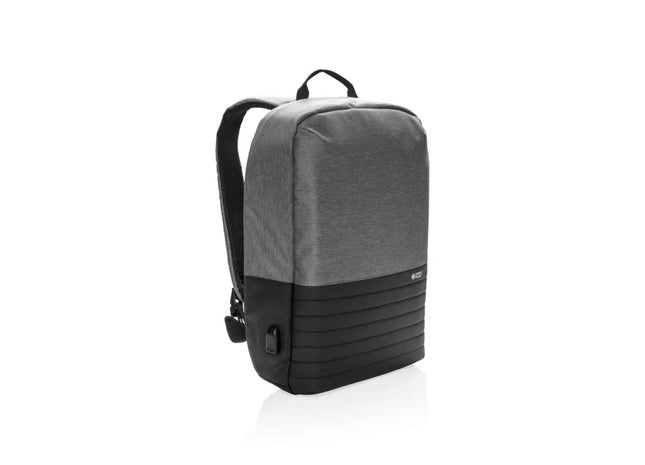 Swiss Peak RFID Anti-Diebstahl 15.6'' Laptoprucksack - Sicher & Stilvoll - Grau/Schwarz TK Gruppe® Grosshandel 