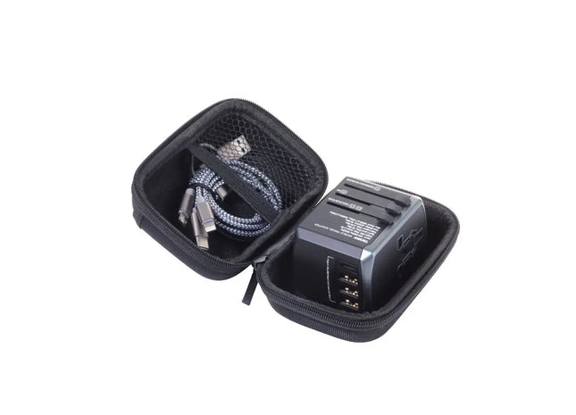 Troika Globales Reiseadapter-Set WORLD TRAVEL - Zweifarbig Grau/Schwarz TK Gruppe® Grosshandel 