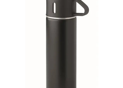 Schwarz TONIA 2tlg. Flasche und Becher-Set, doppelwandig TK Gruppe® Grosshandel 