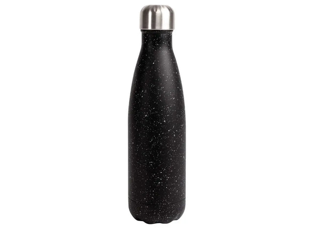 Schwarz-Weiß Splash Sagaform Nils 500ml Stahlflasche, stilvoll TK Gruppe® Grosshandel 