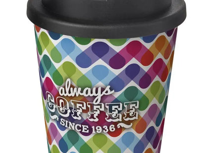 Brite-Americano Espresso 250 ml – Weiß/Schwarz, Isolierbecher mit sicherem Verschluss TK Gruppe® Grosshandel 