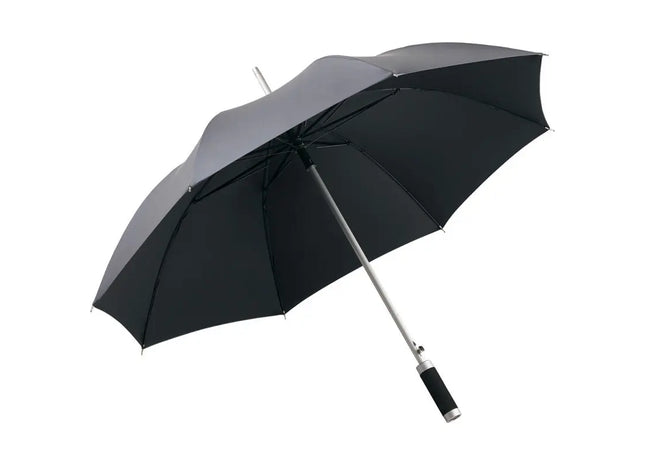 Windmatic AC-Alu-Stockschirm - Grau-Metallic/Schwarz, Stilvoll und Windbeständig TK Gruppe® Grosshandel 