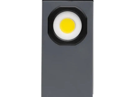 Gear X USB-Taschenlampe aus recyceltem RCS-Kunststoff mit 260 Lumen - Grau/Schwarz, leistungsstark und nachhaltig TK Gruppe® Grosshandel 