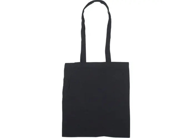 Schwarze Baumwolltasche Terry - vielseitig, umweltfreundlich, stylisch und robust TK Gruppe® Grosshandel 