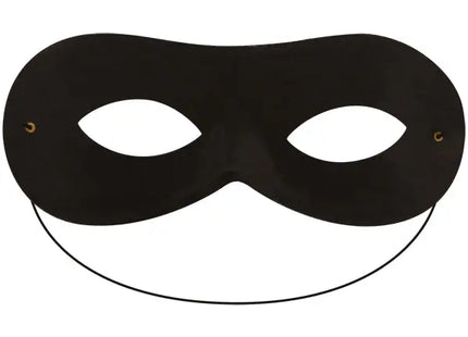 Schwarze Domino-Maske für Erwachsene - Elegante Augenmaske in Dominostein-Form TK Gruppe® Grosshandel 