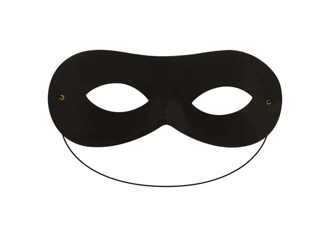 Schwarze Domino-Maske für Erwachsene - Elegante Augenmaske in Dominostein-Form TK Gruppe® Grosshandel 
