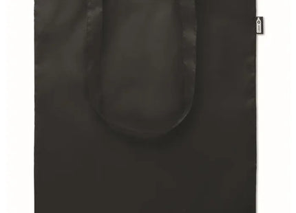 Schwarze Einkaufstasche TOTEPET aus 190T RPET - Öko-Chic & Robust TK Gruppe® Grosshandel 