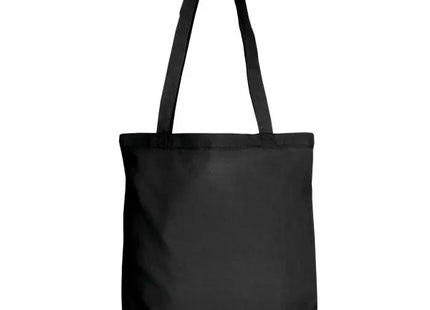 Schwarze Einkaufstasche aus leichter Baumwolle, lange Henkel – stilvoll, praktisch, umweltfreundlich TK Gruppe® Grosshandel 