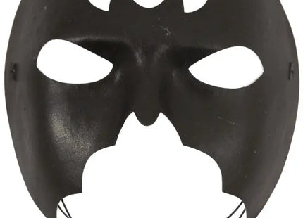 Schwarze Halbmaske Fledermaus - Kostüm für Halloween & Karneval TK Gruppe® Grosshandel 