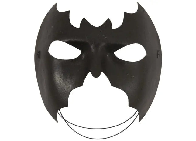 Schwarze Halbmaske Fledermaus - Kostüm für Halloween & Karneval TK Gruppe® Grosshandel 