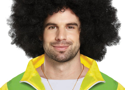 Schwarze Jumbo Afro-Perücke 180G – Voluminöse Lockenpracht für Karneval & Partys TK Gruppe® Grosshandel 