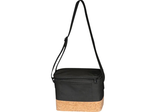 Schwarze Kühltasche mit Korkboden und Schulterriemen – Praktisch & Stilvoll TK Gruppe® Grosshandel 