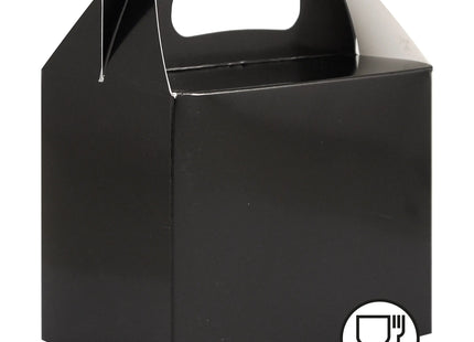 Schwarze Lunchbox 14L x 9,5B x 12H cm, Bento-Box, Kinder & Erwachsene, Brotdose TK Gruppe® Grosshandel 