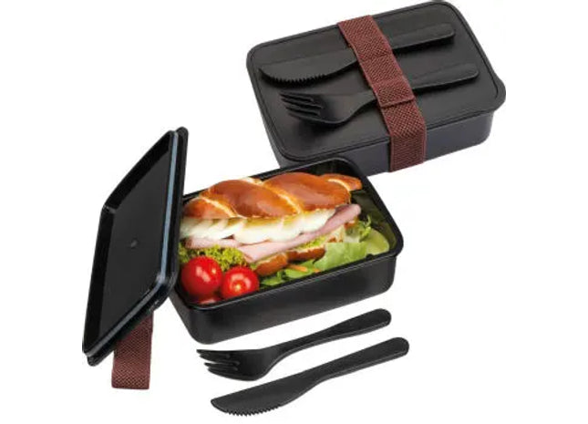 Schwarze Lunchbox 'Vigo' – Stilvoll und Praktisch für Unterwegs TK Gruppe® Grosshandel 