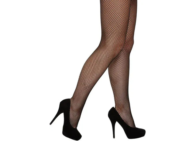 Schwarze Netzstrumpfhose für Erwachsene - Sexy, elastische Netzstrumpfhose TK Gruppe® Grosshandel 