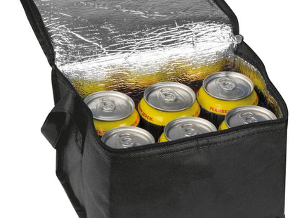 Schwarze Non Woven-Kühltasche Nieby – Stilvoll, kühlend, praktisch, vielseitig TK Gruppe® Grosshandel 