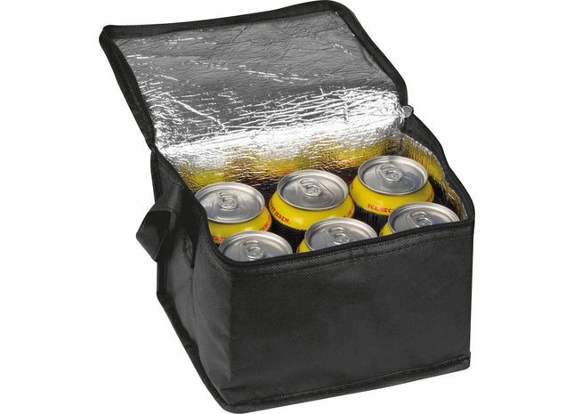 Schwarze Non Woven-Kühltasche Nieby – Stilvoll, kühlend, praktisch, vielseitig TK Gruppe® Grosshandel 
