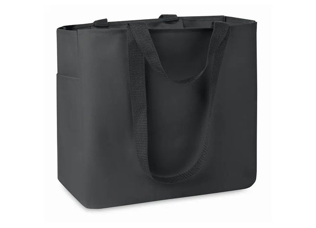 Schwarze Shopping Tasche CAMDEN - Modern & Geräumig TK Gruppe® Grosshandel 