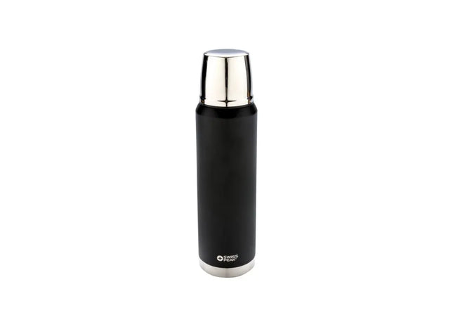Schwarze Swiss Peak Elite 1l Flasche mit Kupferisolierung TK Gruppe® Grosshandel 