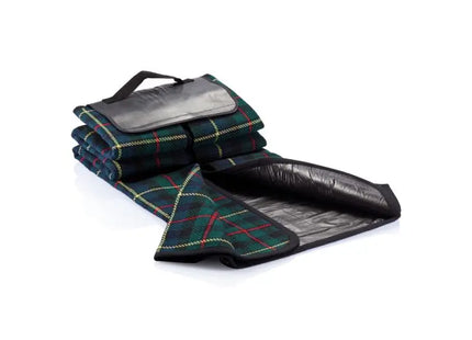 Schwarze Tartan-Picknickdecke - Klassisch & Vielseitig TK Gruppe® Grosshandel 