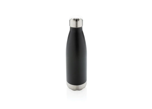 Schwarze Vakuum-Isolierflasche aus Edelstahl, robust und stilvoll TK Gruppe® Grosshandel 