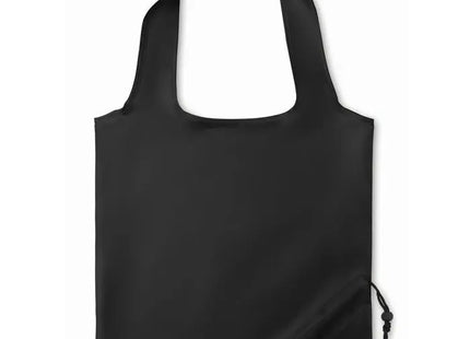 Schwarze faltbare Einkaufstasche FRESA – Praktisch, robust, stilvoll, platzsparend TK Gruppe® Grosshandel 