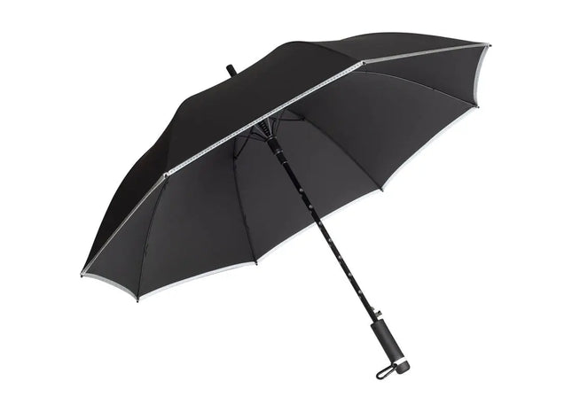 Schwarzer AC Gästeschirm FARE-DoggyBrella - Idealer Begleiter für Regentage mit Ihrem vierbeinigen Freund TK Gruppe® Grosshandel 