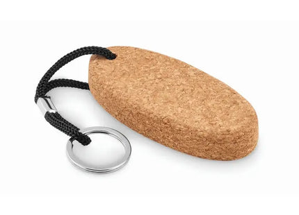 Schwarzer BOAT Schlüsselanhänger aus Kork, stilvoll & nachhaltig TK Gruppe® Grosshandel 