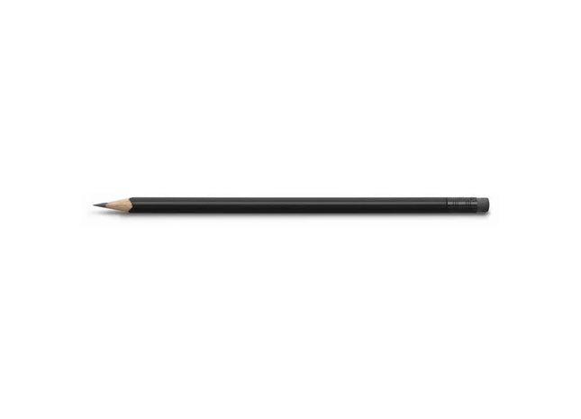 Schwarzer Dreikantstift mit Radierer - Ideal für präzises Zeichnen und einfache Korrekturen TK Gruppe® Grosshandel 
