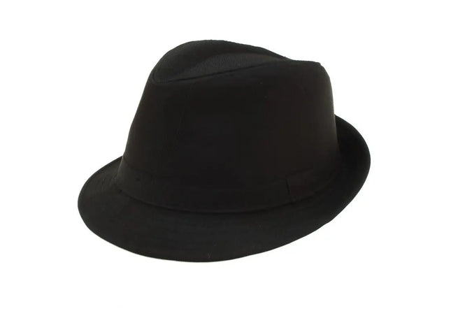 Schwarzer Fedora-Hut mit schwarzem Band TK Gruppe® Grosshandel 