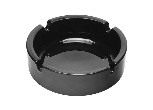 Schwarzer Glasaschenbecher - Elegantes Design, Robust & Pflegeleicht TK Gruppe® Grosshandel 