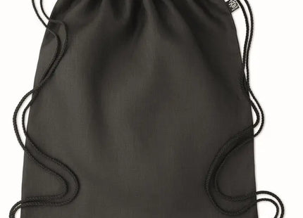 Schwarzer Hanf Kordelzugbeutel NAIMA BAG - Umweltfreundlicher Tragebeutel TK Gruppe® Grosshandel 
