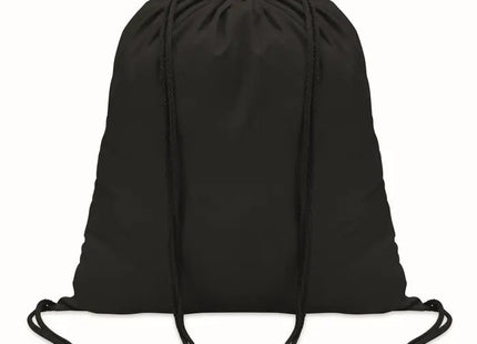 Schwarzer Kordelzugbeutel COLORED – Vielseitig & Stilvoll TK Gruppe® Grosshandel 