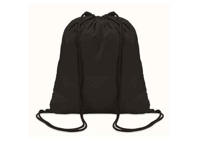 Schwarzer Kordelzugbeutel COLORED – Vielseitig & Stilvoll TK Gruppe® Grosshandel 