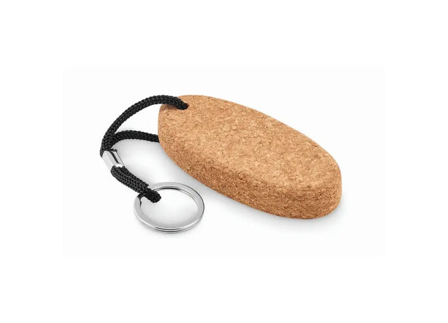Schwarzer Kork Schlüsselanhänger BOAT - Elegant & Umweltfreundlich TK Gruppe® Grosshandel 