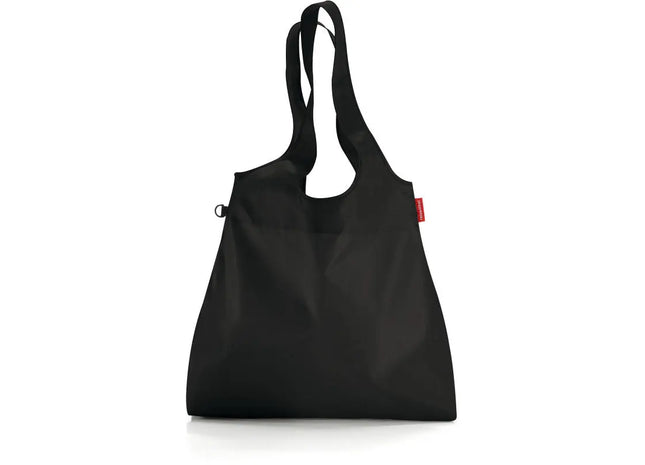 Schwarzer Mini Maxi Shopper L - Großer und Praktischer Einkaufsbegleiter, Umweltfreundlich und Stilvoll TK Gruppe® Grosshandel 