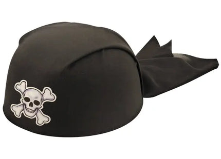 Schwarzer Piraten-Bandana-Hut für Kinder, 17 cm | Piraten-Kostümzubehör für Kinder TK Gruppe® Grosshandel 