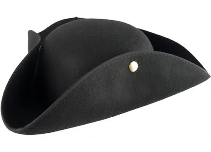 Schwarzer Piratenhut für Erwachsene – klassisches Accessoire für Piratenpartys TK Gruppe® Grosshandel 