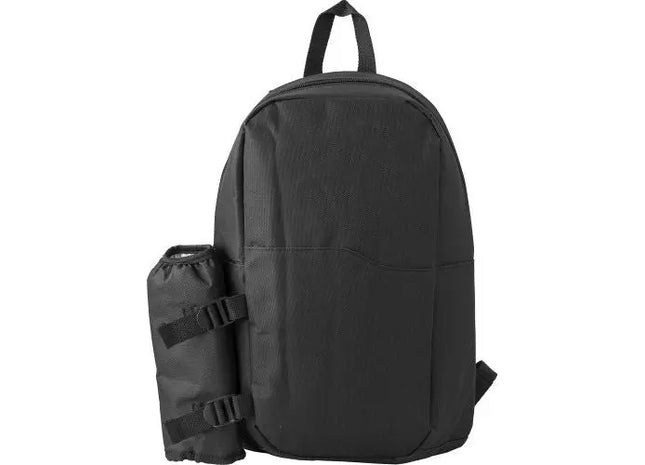 Schwarzer Polyester-Kühlrucksack Clinton – Trendig & Funktionell TK Gruppe® Grosshandel 
