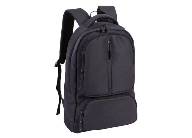 Schwarzer Rucksack AMSTERDAM - Moderner und Vielseitiger Begleiter für Arbeit und Freizeit TK Gruppe® Grosshandel 