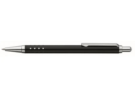 Schwarzer Slimline Druckkugelschreiber: Eleganter Kugelschreiber, schlankes Design, reibungsloses Schreiben TK Gruppe® Grosshandel 