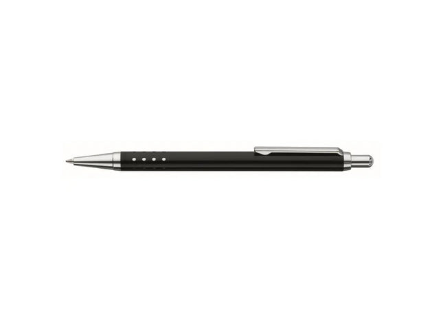 Schwarzer Slimline Druckkugelschreiber: Eleganter Kugelschreiber, schlankes Design, reibungsloses Schreiben TK Gruppe® Grosshandel 