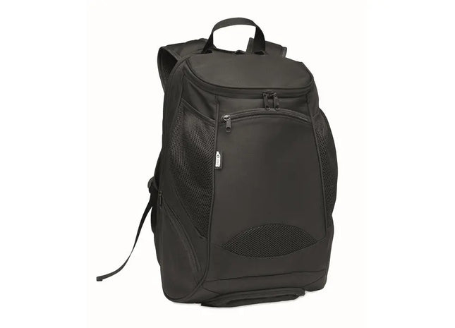 Schwarzer Sportrucksack 600D RPET OLYMPIC - Nachhaltiger und Robuster Trainingsbegleiter TK Gruppe® Grosshandel 