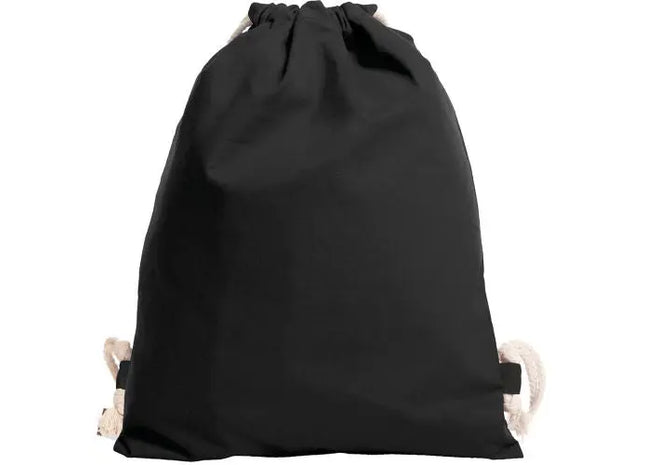 Schwarzer Zugbeutel EARTH - Umweltfreundlicher Beutel für den täglichen Gebrauch TK Gruppe® Grosshandel 