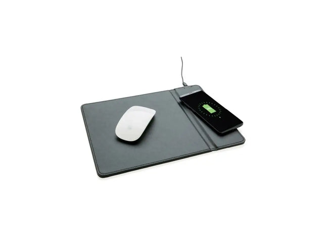 Schwarzes Mauspad mit 5W Kabellos-Ladefunktion - Effizientes und Elegantes Design TK Gruppe® Grosshandel 